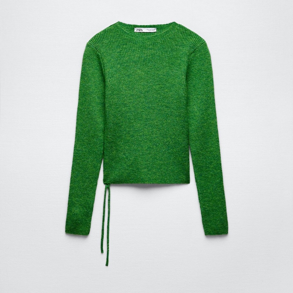 ZARA side pleat knit sweater